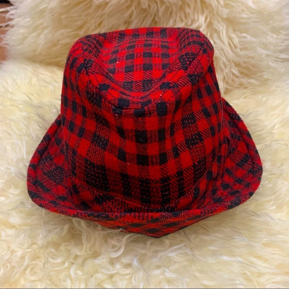 Collection eighteen Buffalo plaid fedora style hat